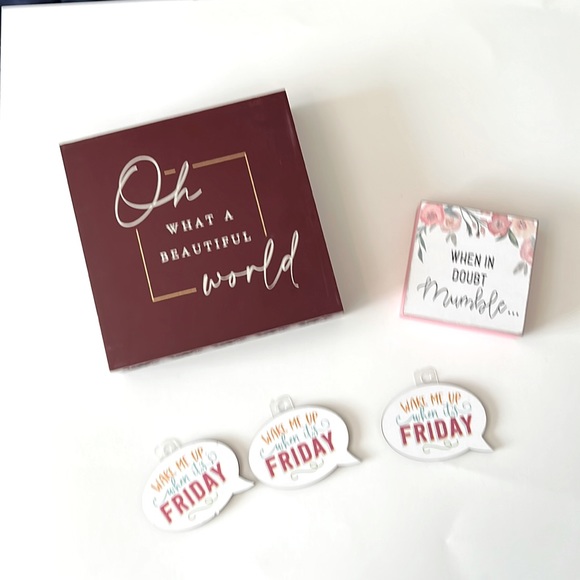 Hobby Lobby Wall Decor Oh What A Beautiful World Sign 3 Friday And A Sign Poshmark